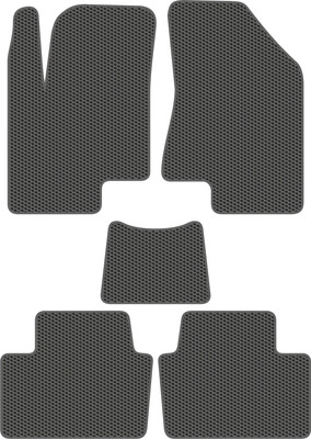 Комплект ковриков для авто Alicosta 2589_1_сер для Changan CS35 Plus I SUV 2021-н.в. (EVA соты, серый) - 