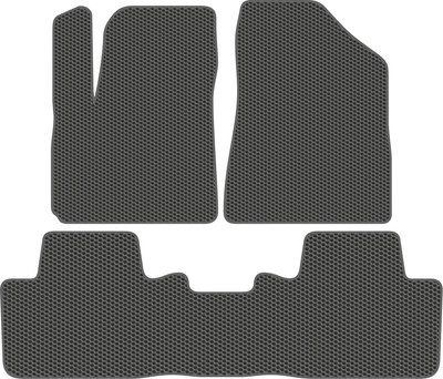 Комплект ковриков для авто Alicosta 2590_1_сер для Changan CS55 I SUV 2017-н.в. (EVA соты, серый) - 