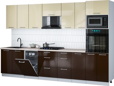 

Кухонный гарнитур, Мила Gloss 3.25-ПМ3