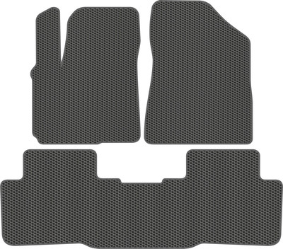 Комплект ковриков для авто Alicosta 2591_1_сер для Changan CS55 Plus II SUV) 2021-н.в. (EVA соты, серый) - 