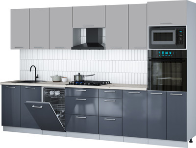 

Кухонный гарнитур, Мила Gloss 3.25-ПМ3