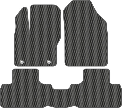 Комплект ковриков для авто Alicosta 2112_1_сер для BYD YUAN I SUV 2018-н.в. (EVA соты, серый) - 