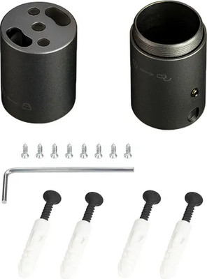 

Набор креплений для гибкого неона, MOONLIGHT-VT-CEILING-DL-D25 Black / 048401