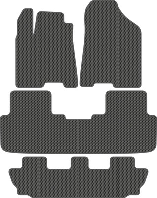 Комплект ковриков для авто Alicosta 2593_1_сер для Changan CS95 I SUV +3 ряд 2018-2023 (EVA соты, серый) - 
