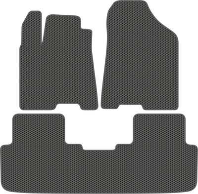 Комплект ковриков для авто Alicosta 2594_1_сер для Changan CS95 I SUV 2018-2023 (EVA соты, серый) - 