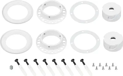 

Набор креплений для гибкого неона, MOONLIGHT-D40-CEILING-IN-F-DL White / 048996