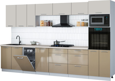 

Кухонный гарнитур, Мила Gloss 3.5-ПМ3