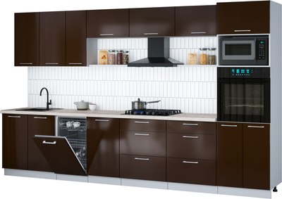 

Кухонный гарнитур, Мила Gloss 3.5-ПМ3