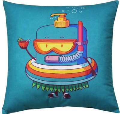 Подушка декоративная MATEX Freak Жидкое мыло / 34-858 (бирюзовый/оранжевый/зеленый) - 