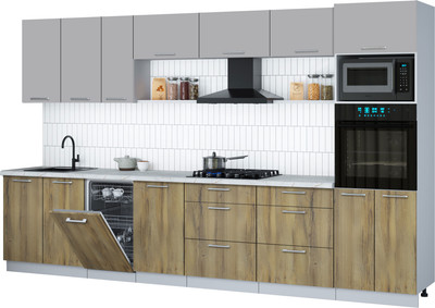 

Кухонный гарнитур, Мила Gloss 3.5-ПМ3