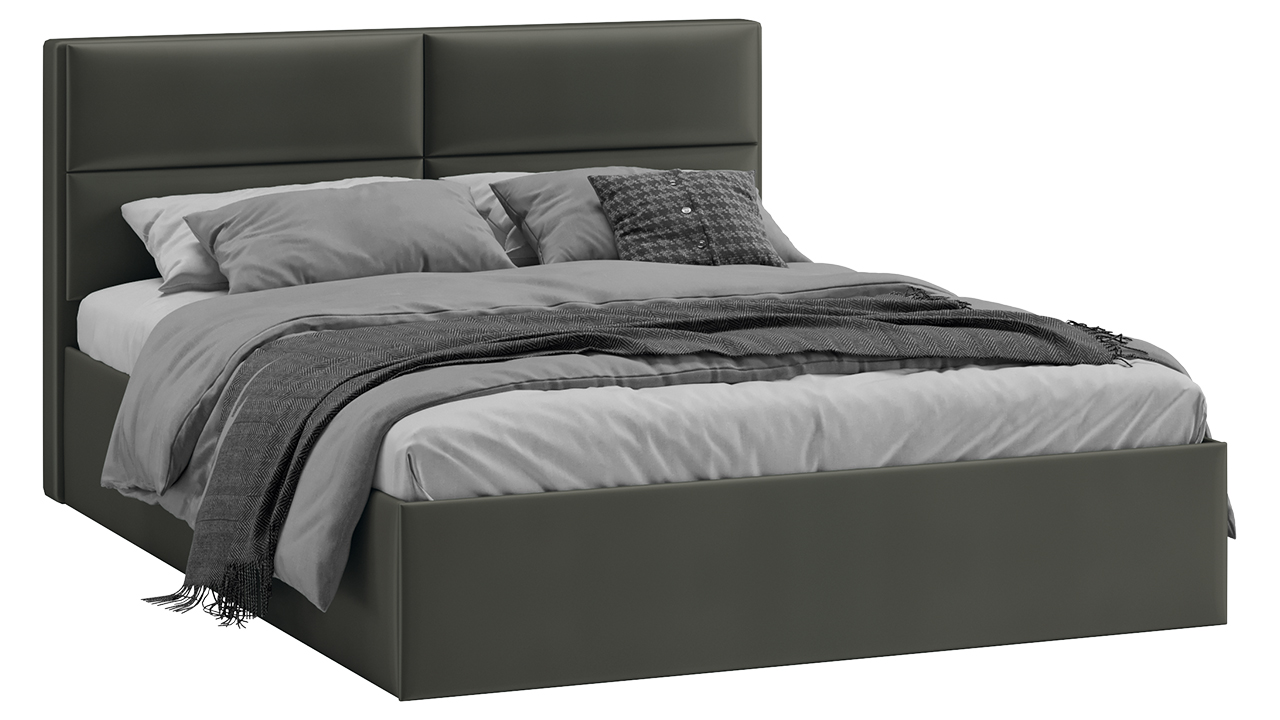 Каркас кровати ТриЯ Глосс универсальный тип 1 140x200 (велюр Confetti Stone) — фото 1