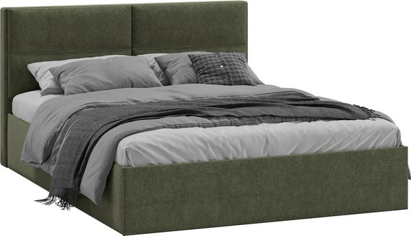 Каркас кровати ТриЯ Глосс универсальный тип 1 140x200 (микровелюр Jercy Deep Green)