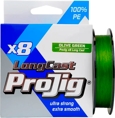 

Леска плетеная, ProJig X8 Long Cast 0.18мм 14.0кг