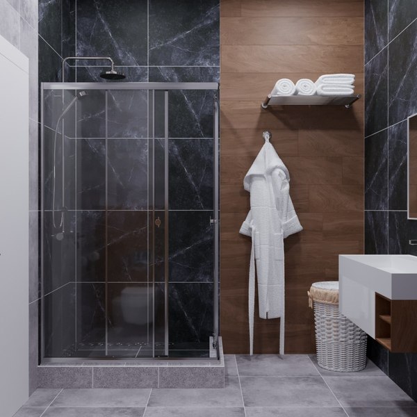 Купить Душевой уголок Maroni Stile Chromo-GLS 100x80 / Щ0000063968 в Минске