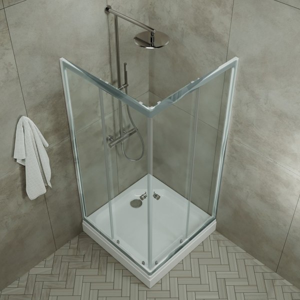 Купить Душевой уголок Maroni Stile Chromo-GLS 80x80 / Щ0000063966 в Минске