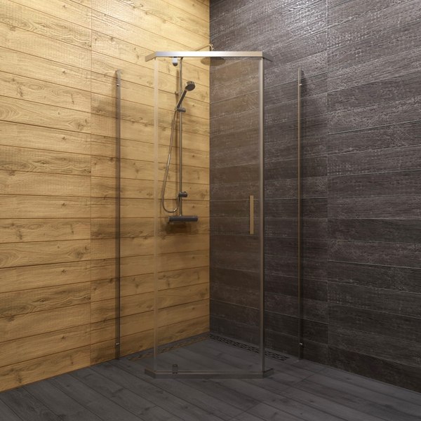 Купить Душевой уголок Maroni Espresso Chromo-GLS 90x90 / Щ0000064227 в Минске