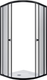 Душевой уголок Maroni Energia Nero-GLS 90x90 / Щ0000063981 - 