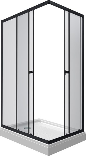 Купить Душевой уголок Maroni Stile Nero-GLS 100x80 / Щ0000063960 в Минске