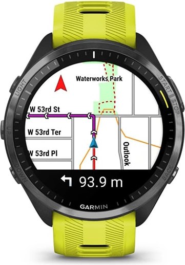 Умные часы Garmin Forerunner 965 47mm / 010-02809-112 (черный/желтый)