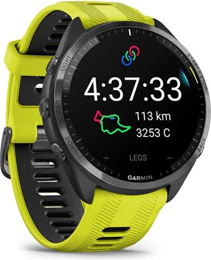 Умные часы Garmin Forerunner 965 47mm / 010-02809-112 (черный/желтый)