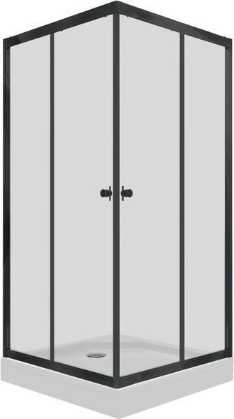 Купить Душевой уголок Maroni Stile Nero-GLS 80x80 / Щ0000063959 в Минске