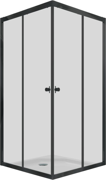 Душевой уголок Maroni Stile Nero-GLS 80x80 / Щ0000063959