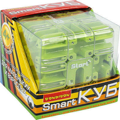 Игра-головоломка Bondibon Smart Куб Вох 3D-лабиринт крутящийся / ВВ6557-А -