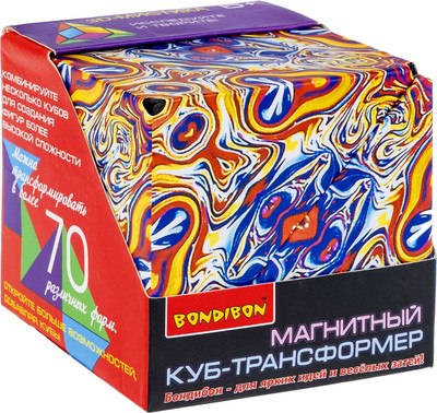 Игра-головоломка Bondibon Магнитный куб-трансформер 3D-Мистика / ВВ6312 - 