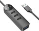 USB-хаб Borofone DH5 4в1 USB USB2.0x4 (1.2м, черный) -