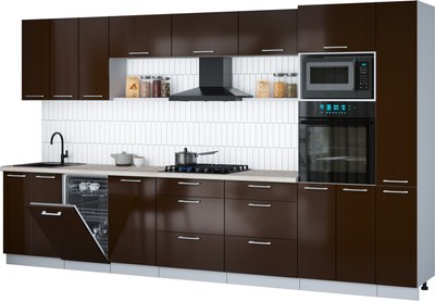 

Кухонный гарнитур, Мила Gloss 3.6-ПМ3