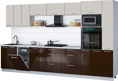 

Кухонный гарнитур, Мила Gloss 3.6-ПМ3