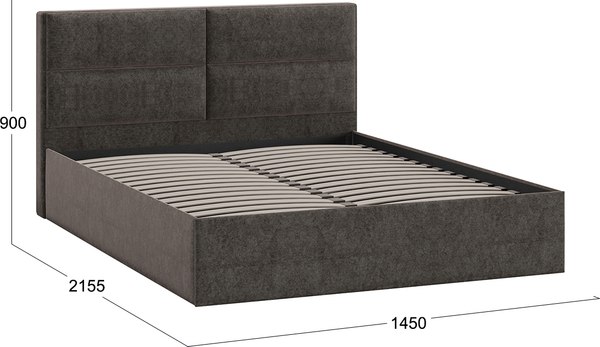Купить Полуторная кровать ТриЯ Глосс универсальная тип 1 140x200 в Барановичах