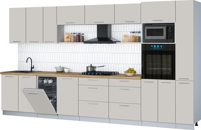 

Кухонный гарнитур, Мила Gloss 3.8-ПМ3