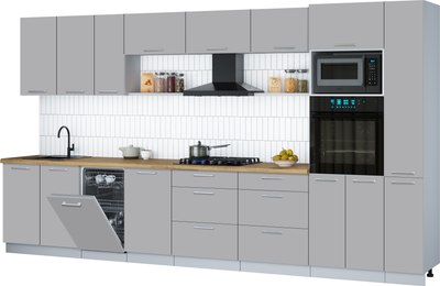 

Кухонный гарнитур, Мила Gloss 3.8-ПМ3