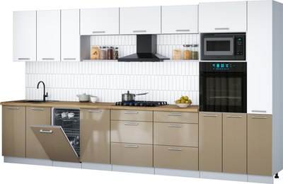 

Кухонный гарнитур, Мила Gloss 3.8-ПМ3