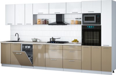 

Кухонный гарнитур, Мила Gloss 3.8-ПМ3