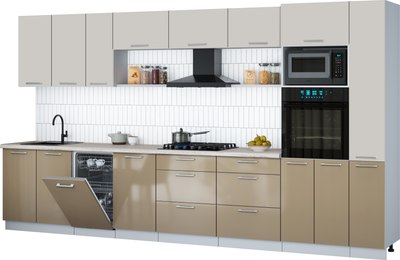 

Кухонный гарнитур, Мила Gloss 3.8-ПМ3