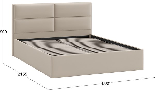 Купить Двуспальная кровать ТриЯ Глосс универсальная тип 1 180x200 в Минске