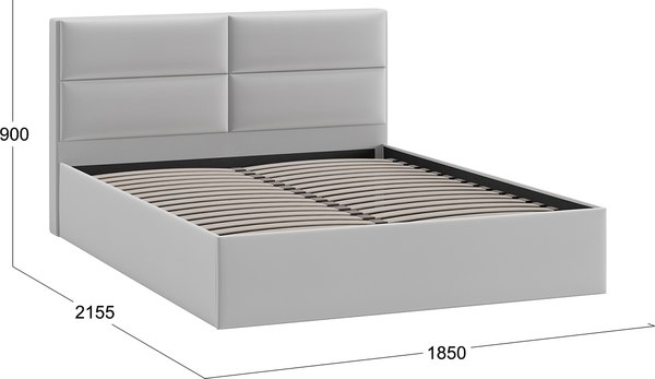Купить Двуспальная кровать ТриЯ Глосс универсальная тип 1 180x200 в Минске