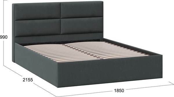 Купить Двуспальная кровать ТриЯ Глосс универсальная тип 1 180x200 в Минске
