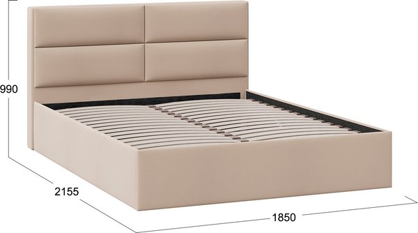 Купить Двуспальная кровать ТриЯ Глосс универсальная тип 1 180x200 в Минске