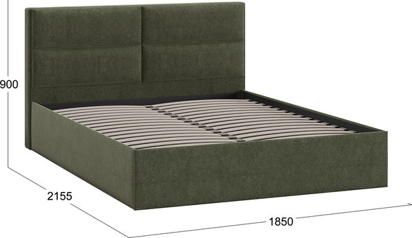 Купить Двуспальная кровать ТриЯ Глосс универсальная тип 1 180x200 в Минске