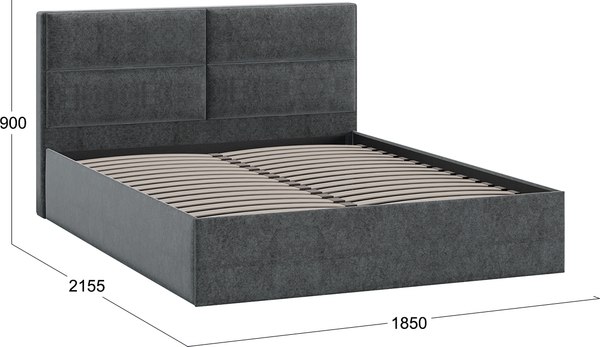 Купить Двуспальная кровать ТриЯ Глосс универсальная тип 1 180x200 в Минске