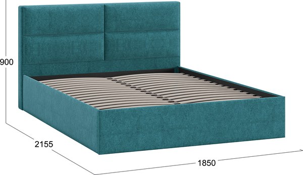 Купить Двуспальная кровать ТриЯ Глосс универсальная тип 1 180x200 в Минске