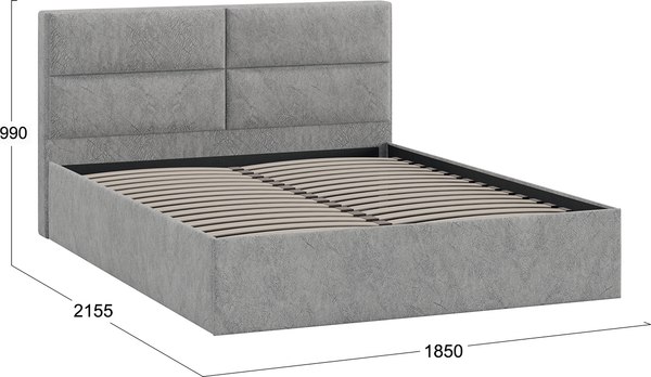 Купить Двуспальная кровать ТриЯ Глосс универсальная тип 1 180x200 в Минске