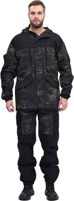 Костюм для охоты и рыбалки УРСУС Горка-М кмф Черный Рип-стоп / КОС490 (р.52-54, 182-188) -