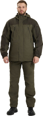 Костюм для охоты и рыбалки УРСУС Страйк-Лето Хаки/темный-Хаки Твил Пич 240 / КОС1054 (р.44-46, 182-188) - 