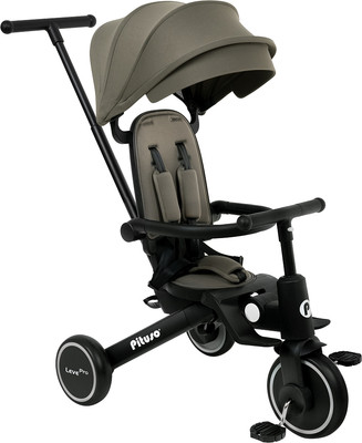 Трехколесный велосипед с ручкой Pituso Leve Pro / T8 Plus-Khaki (хаки) - 