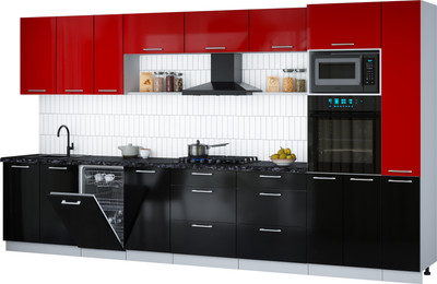 

Кухонный гарнитур, Мила Gloss 3.8-ПМ3