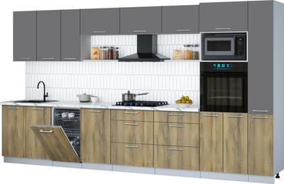 

Кухонный гарнитур, Мила Gloss 3.8-ПМ3